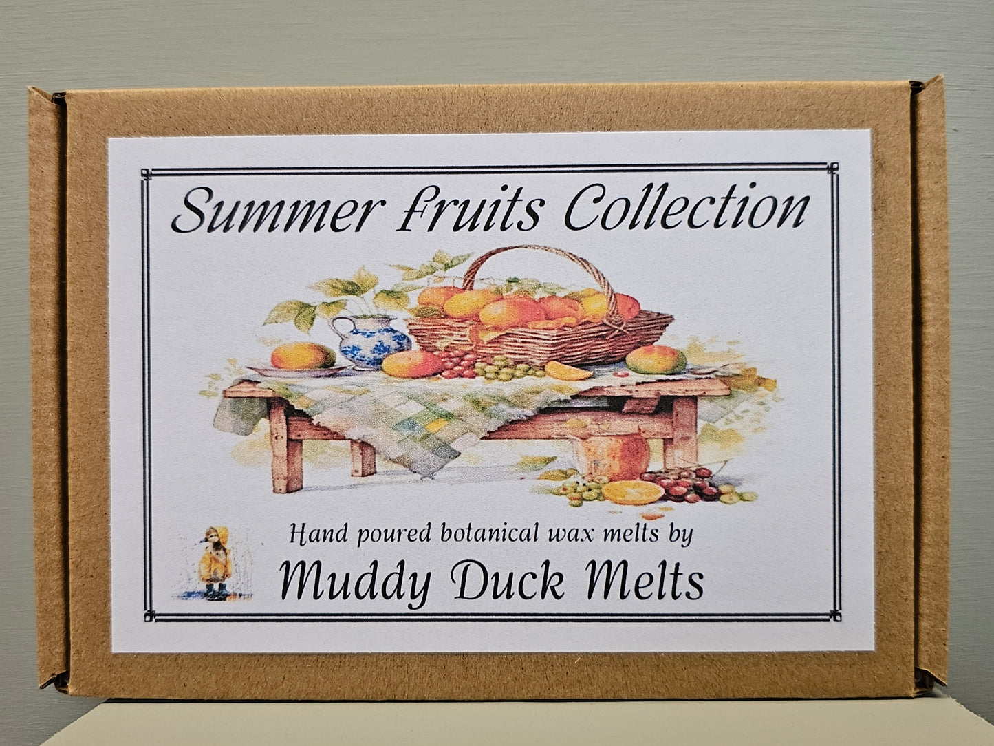 Summer fruits Collection of 20 heart wax melts in gift box