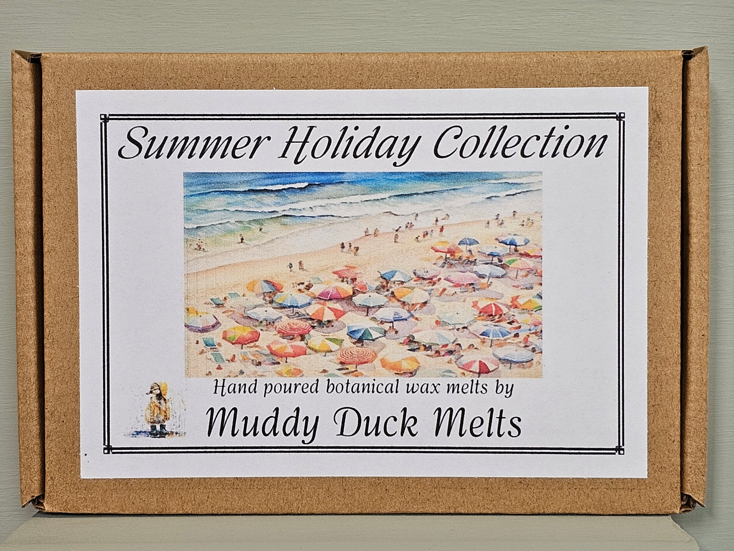 Summer Holiday Collection of 20 heart wax melts in gift box