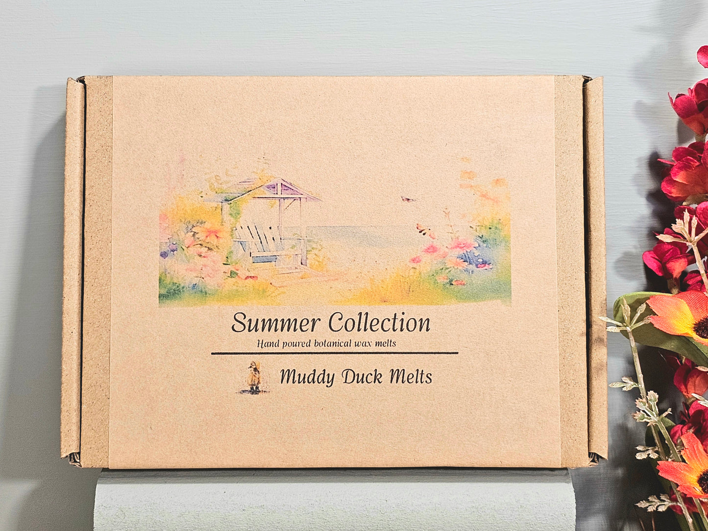Summer collection of 20 heart wax melts in gift box