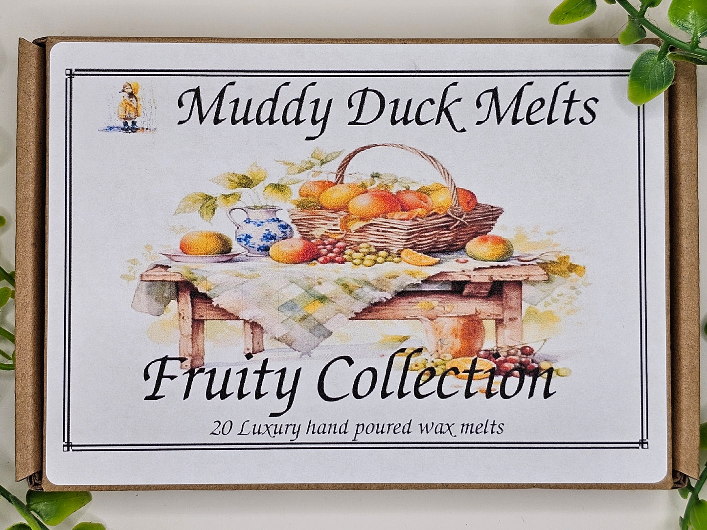 Fruity Collection of 20 heart wax melts in gift box