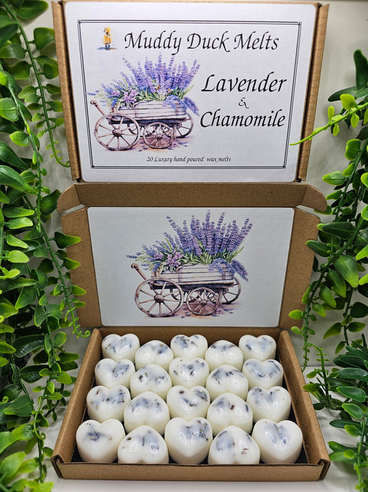 20 Lavender & Chamomile wax melts in gift box