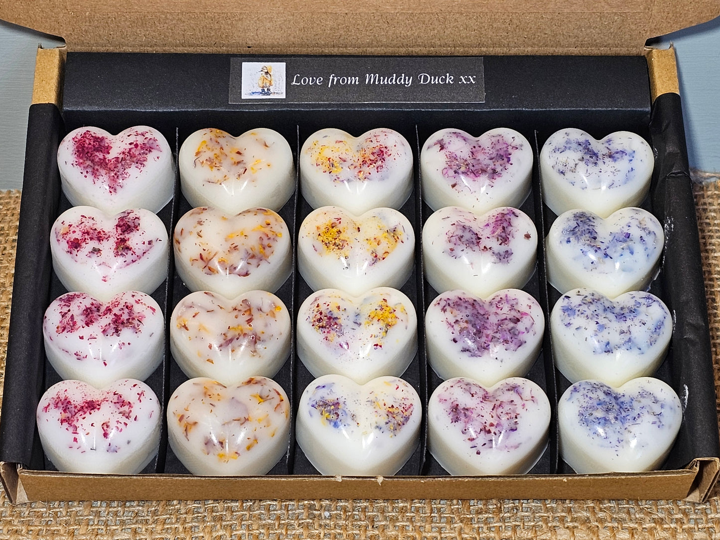 Cosy Night's collection of 20 wax melts in a gift box