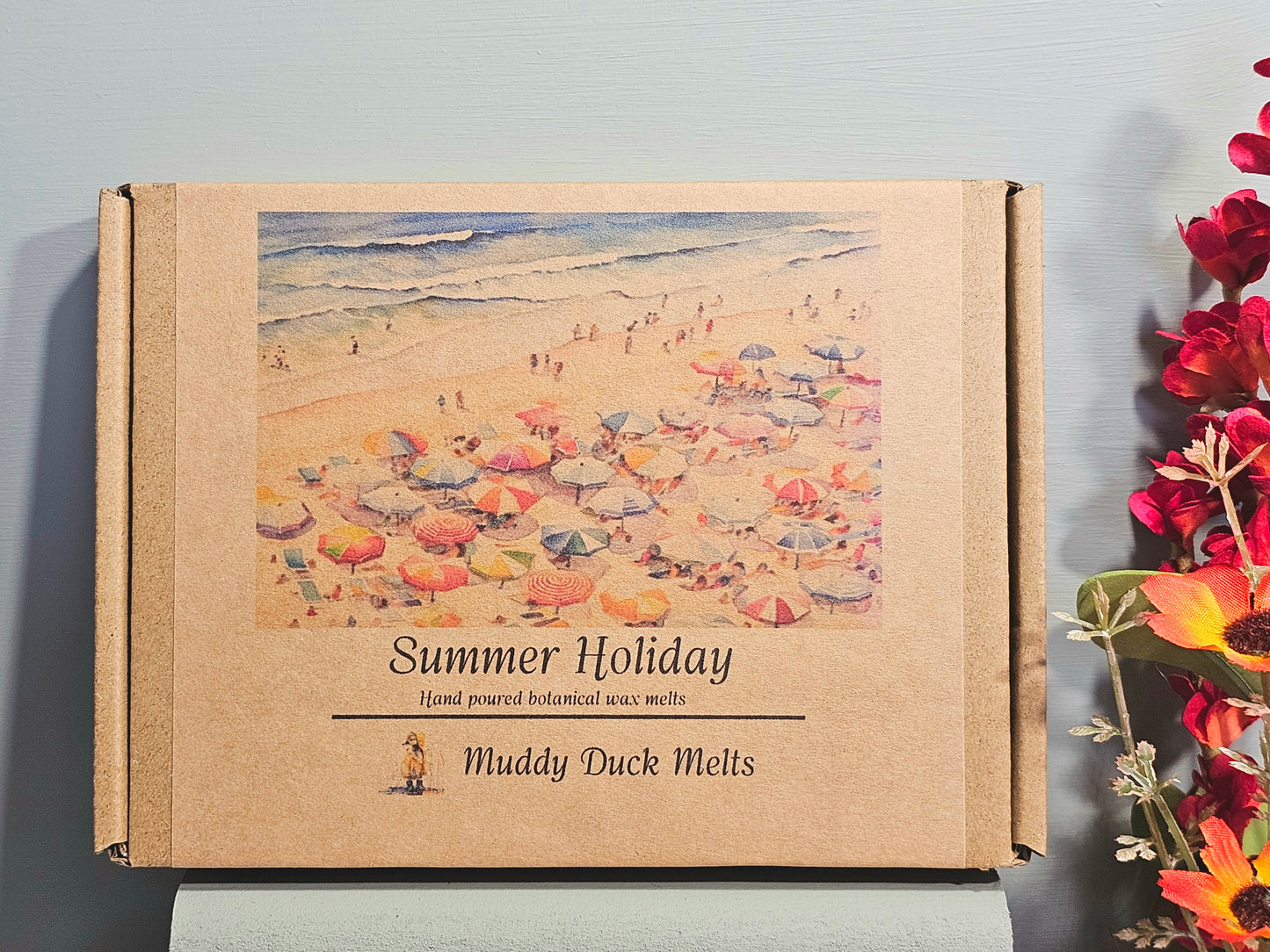 Summer Holiday Collection of 20 heart wax melts in gift box